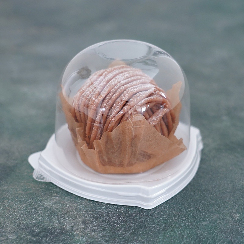 ケーキトレー IK92-SL白 本体・ドーム蓋セット（50枚入）