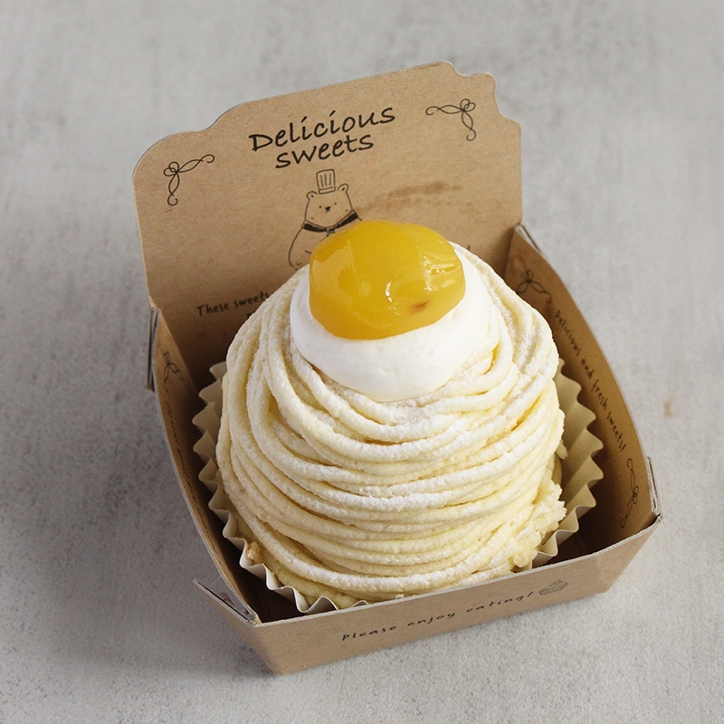 背付ケーキトレー メゾンパピエ 60角×30H(70H)シェフベア(20枚/100枚入)