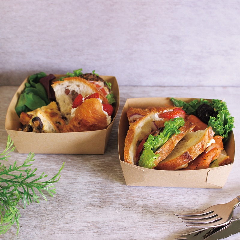 クラフトトレー IK クラムトレー K95（100枚/1000枚入） | ベーカリー