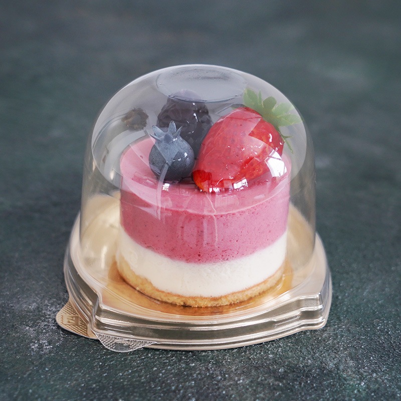 ケーキトレー IK92-SLゴールド 本体・ドーム蓋セット(50枚/1500枚入)