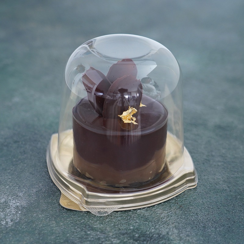 ケーキトレー IK92-SLゴールド 本体・86.5Hドーム高蓋セット(50枚/1500枚入)