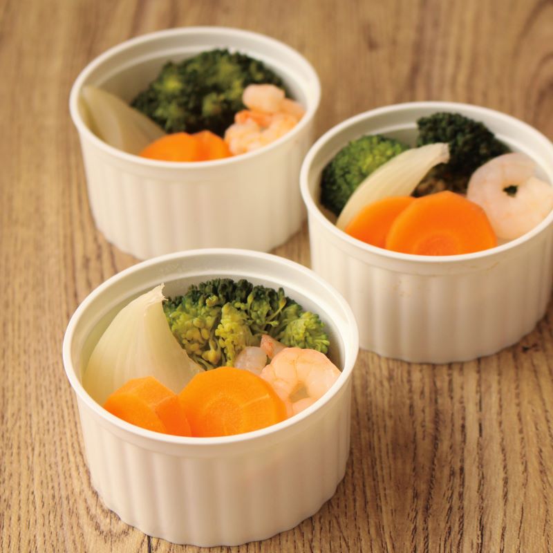 デザートカップ IK75φフラワー PP アイボリー（10個入） | プリン