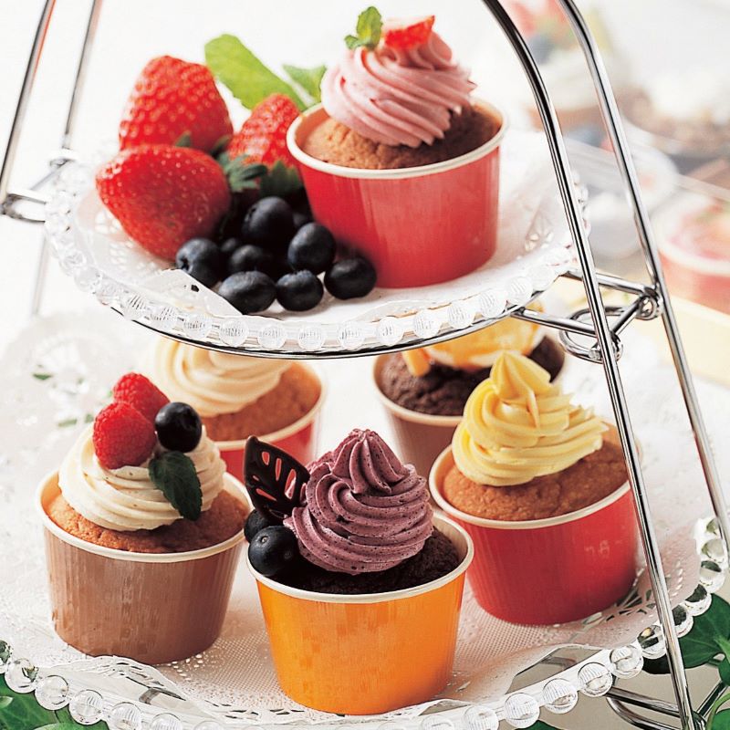 ベーキングカップ ND-50FCL (38H) ブラウン 両面PET （100枚入