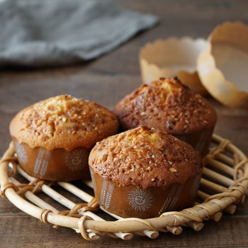 マフィンカップ NP-3（30H）B（茶）太陽と麦 （100枚入） | マフィン