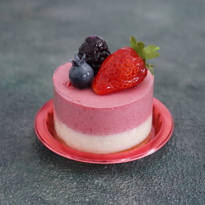 ケーキトレー 66φ IK-P-1 ローズレッド （100枚入） | ケーキトレー