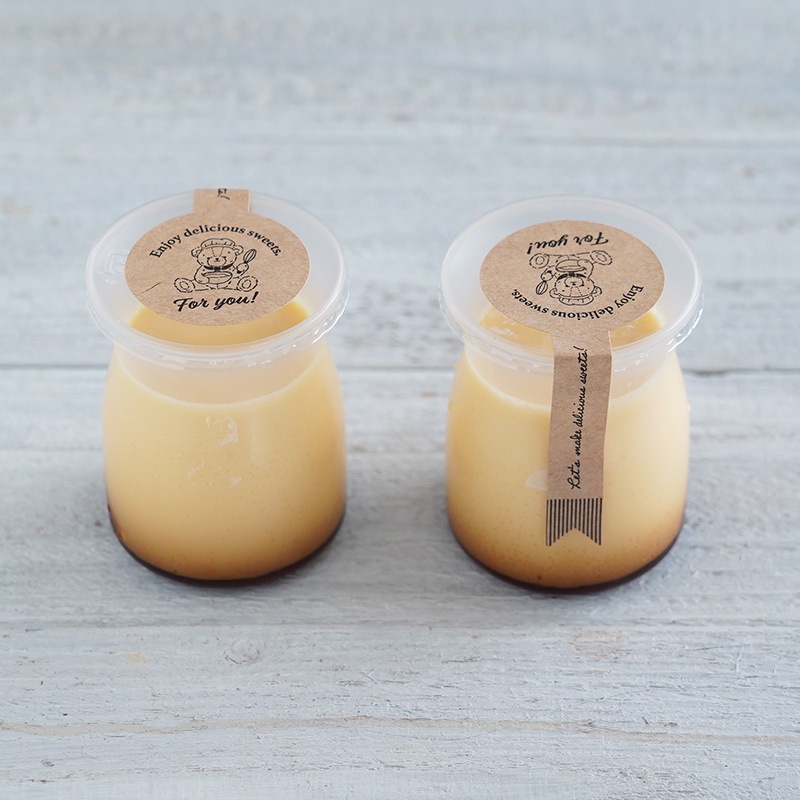 ナチュラルシール クラフトベアラベル 片帯リボン(20枚/400枚)