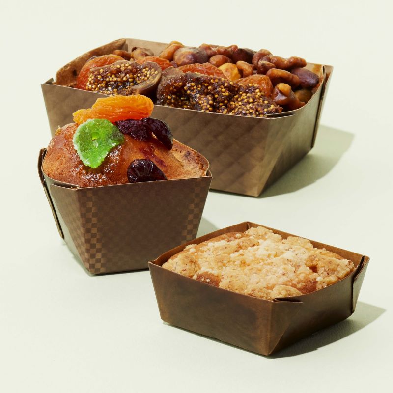 ベーキングトレー NT-80 ダンテ （100枚/1600枚入） | 焼成用紙トレー