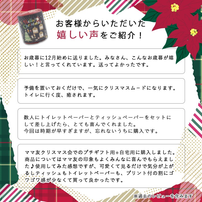 【40%OFF】 2024年 クリスマス ギフトセットトイレットペーパー ティッシュ 販促品 ノベルティ 10001148 [ギフト]