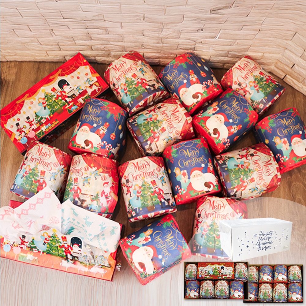 2025年 クリスマス ギフトセットトイレットペーパー ティッシュ 販促品 ノベルティ 10001159 [ギフト]