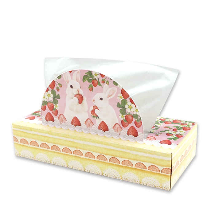 ティッシュペーパー うさケーキ 120組(240枚)×60個 無香料 20120154 [ギフト]