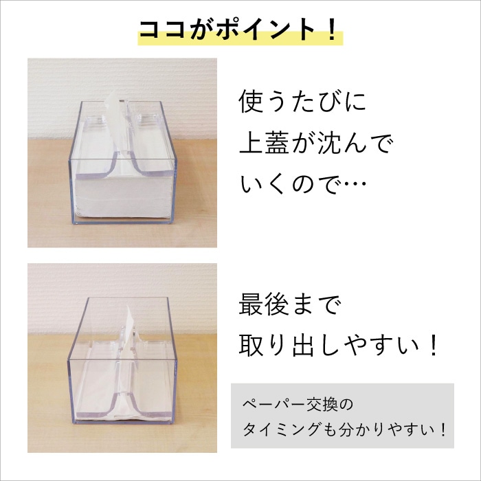 DESCO ペーパータオルケース レギュラーサイズ 蝶プラ工業 76001006 _IST