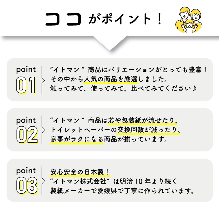 業務用 トイレットペーパー お試しセット 6種類 人気商品の詰め合わせ 10001146 流せる包装紙 無漂白 再生紙 無香料 日本製