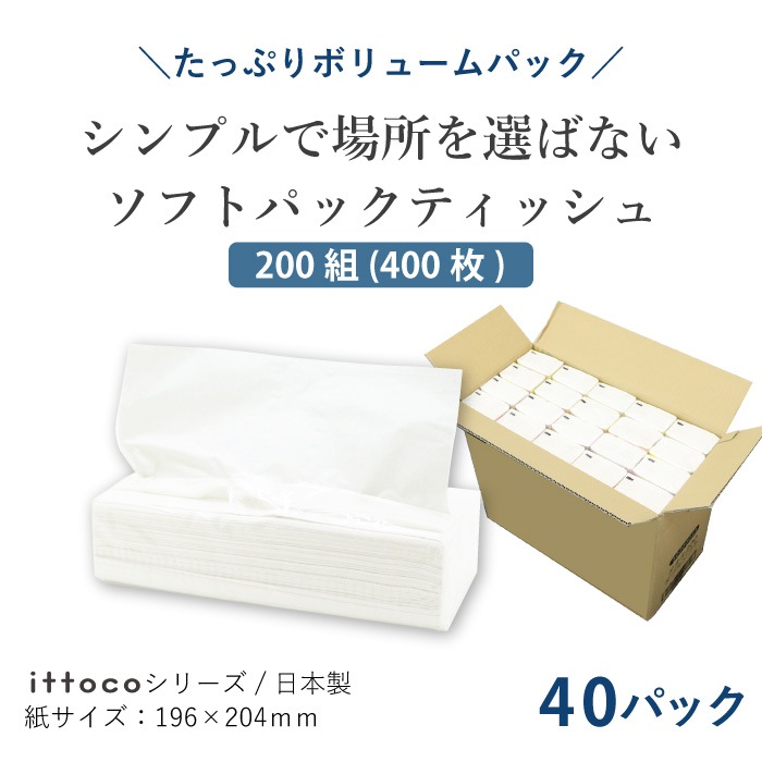 まとめ割対象】 ティッシュペーパー イットコ 詰め替え