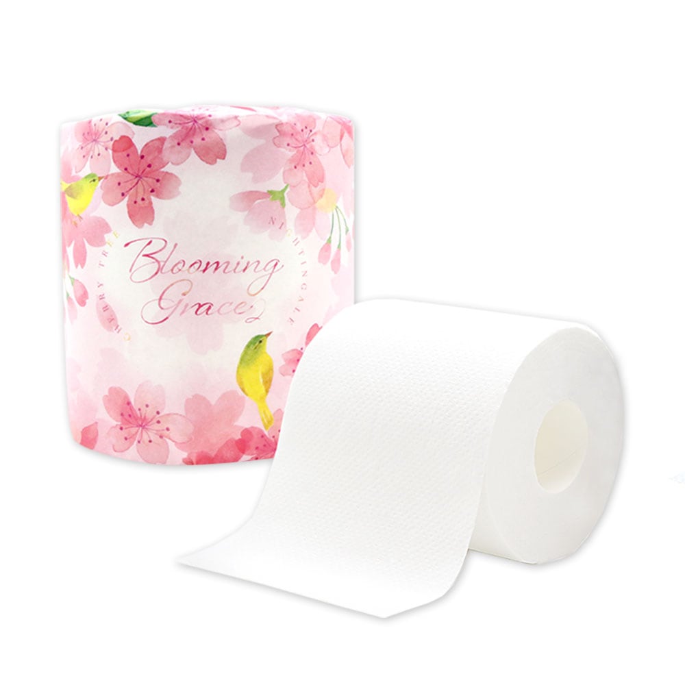 トイレットペーパー ダブル 27.5m 100ロール スプリングトイレット 春 桜 無香料 10055352 [ギフト]