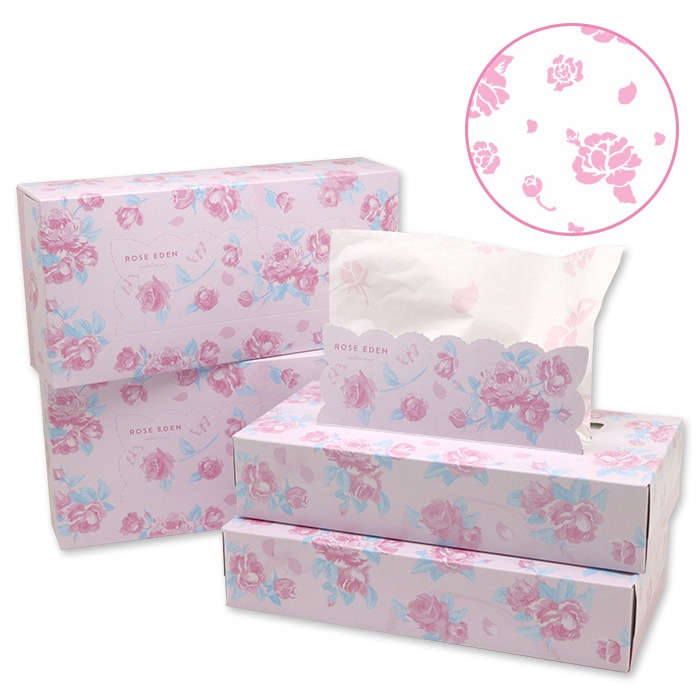 ティッシュペーパー ローズエデン 120組（240枚） 60個 20120141