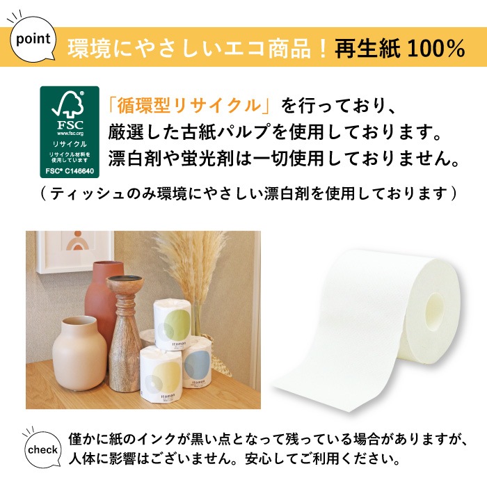 【定期購入用】業務用 ティッシュペーパー　イットコ 150組 5個入 12パック 20150035 まとめ買い 日本製