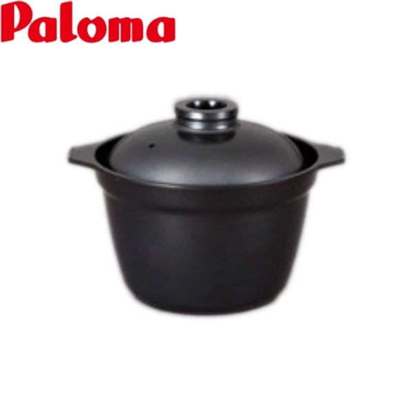 パロマ 炊飯鍋 PRN-31 黒 陶器製土鍋 蓋付き パロマ 炊飯鍋 PRN-31 黒 陶器製土鍋 蓋付き