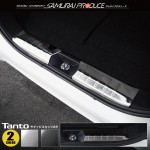 タント/タントカスタム 前期専用 ラゲッジスカッフプレート 2P ブラックヘアライン｜ダイハツ DAIHATSU TANTO ダイハツ TANTO/TANTO CUSTOM LA650/660S カス