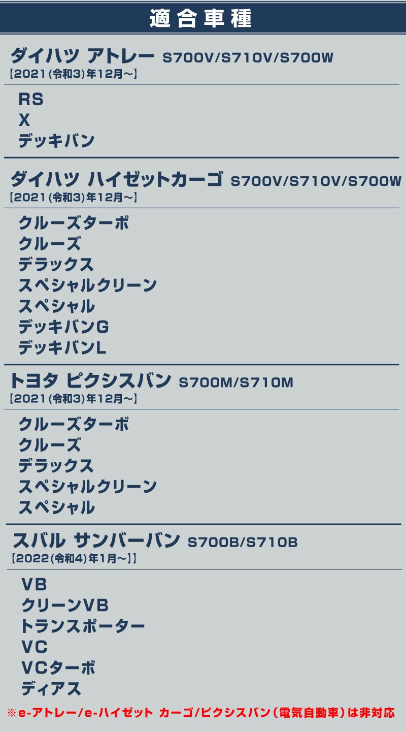 【アウトレット品】アトレー/ハイゼットカーゴ フロントグリル ガーニッシュ 2P 鏡面仕上げ ｜ダイハツ DAIHATSU ATRAI S700V/S710V 専用 外装 カスタム パーツ フロント グリル ドレスアップ アクセサリー 社外品 オプション エアロ