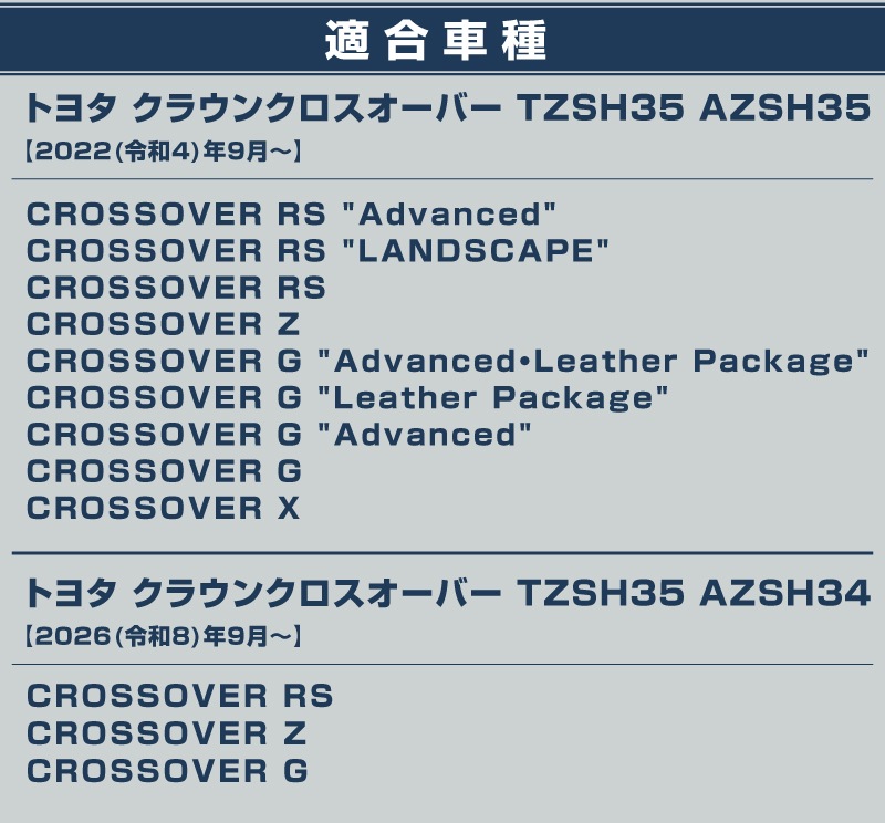 【10/18～ 10%off】新型クラウンクロスオーバー サイドステップ 外側スカッフプレート フロント・リア 4P 選べる3色 シルバー ブラック カーボン調 2026年MC後対応｜TOYOTA トヨタ CROWN CROSSOVER TZSH35 AZSH35 専用 内装 保護 足元 カスタム パーツ ドレスアップ オプション アクセサリー 社外品