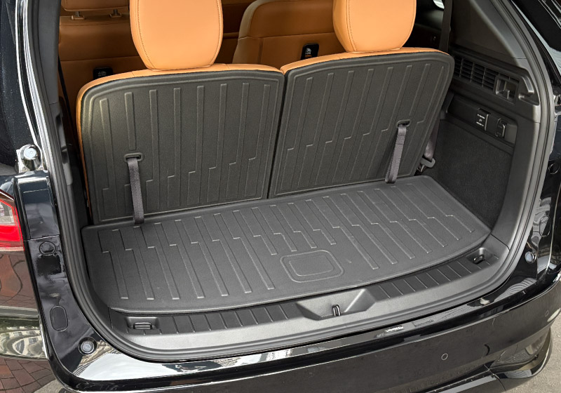 【セット割】CX-80 KL系 ラゲッジマット ＆ 3列目背面マット ラバータイプ 4P ブラック 2026年MC後 対応 ｜マツダ MAZDA 新型 CX80 専用 内装 カスタム パーツ ドレスアップ アクセサリー オプション 内装 カー用品 社外 トランク ラゲージ 荷室 フロアマット 防水 保護 傷防止 キズ隠し【予約販売/5月20日頃入荷予定】