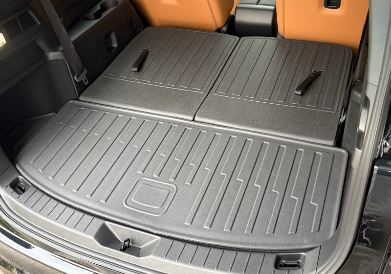 【セット割】CX-80 KL系 ラゲッジマット ＆ 3列目背面マット ラバータイプ 4P ブラック 2026年MC後 対応 ｜マツダ MAZDA 新型 CX80 専用 内装 カスタム パーツ ドレスアップ アクセサリー オプション 内装 カー用品 社外 トランク ラゲージ 荷室 フロアマット 防水 保護 傷防止 キズ隠し【予約販売/5月20日頃入荷予定】