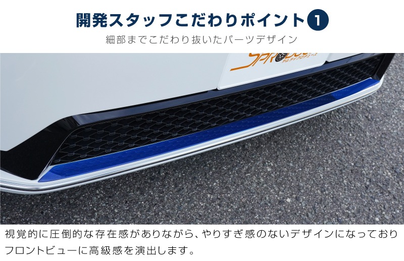 【アウトレット品】新型ステップワゴン スパーダ(SPADA)専用 RP系 フロントリップガーニッシュ 1P ブルー 2025年マイナーチェンジ後対応｜ホンダ HONDA STEPWGN 専用 RP6/RP7/RP8 外装 フロント カスタム パーツ ドレスアップ アクセサリー 社外品 エアロ