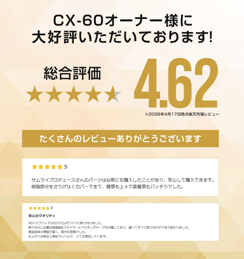 CX-60 KH系 ハイブリッド PHEV 専用 フロントアンダーリップガーニッシュ 1P 選べる2色 鏡面仕上げ ブラック鏡面仕上げ 2026年MC後 対応｜マツダ MAZDA 新型 CX60 専用 外装 フロント カスタム パーツ ドレスアップ アクセサリー 社外品 エアロ