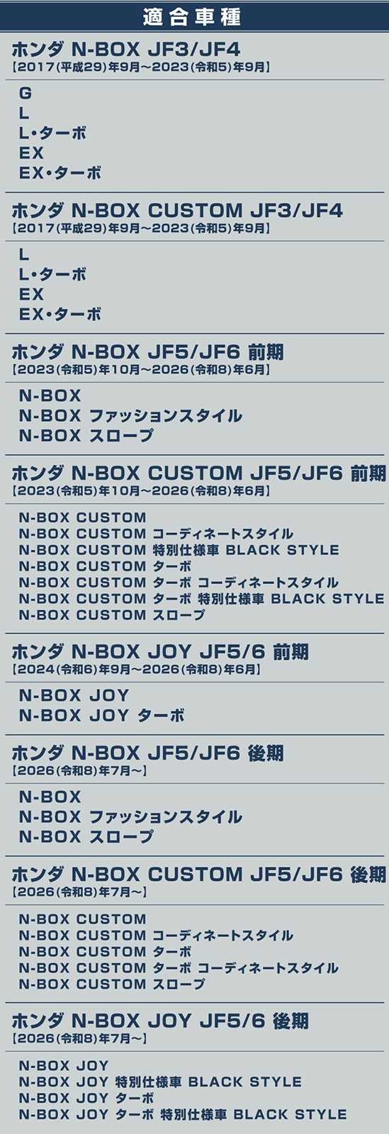 新型N-BOX N-BOX JOY N-BOXカスタム JF3 JF4 JF5 JF6 後期 ウィンドウトリム 4P ブラッククローム 2026年7月マイナーチェンジ後対応｜ホンダ HONDA NBOX CUSTOM ジョイ 専用 外装 カスタム パーツ ドレスアップ アクセサリー 社外品 オプション エアロ