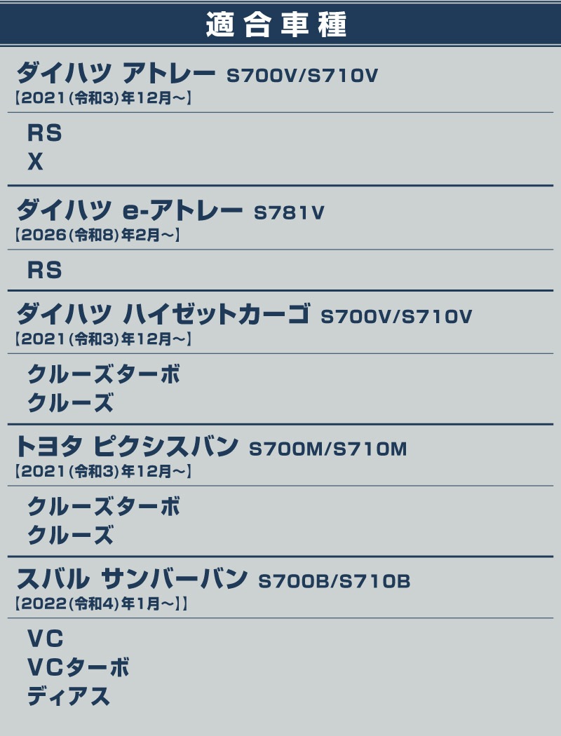 【セット割】新型 e-アトレー 対応 アトレー ハイゼットカーゴ S700V S710V S781V サイドステップ ＆ラゲッジ スカッフプレート 6P 保護パーツセット ｜ダイハツ DAIHATSU ATRAI S700V S710V S781V 専用 内装 リア カスタム 保護 パーツ キズ防止