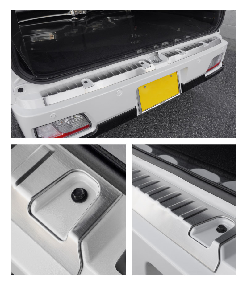 【セット割】新型 e-アトレー 対応 アトレー ハイゼットカーゴ S700V S710V S781V サイドステップ ＆ラゲッジ スカッフプレート 6P 保護パーツセット ｜ダイハツ DAIHATSU ATRAI S700V S710V S781V 専用 内装 リア カスタム 保護 パーツ キズ防止