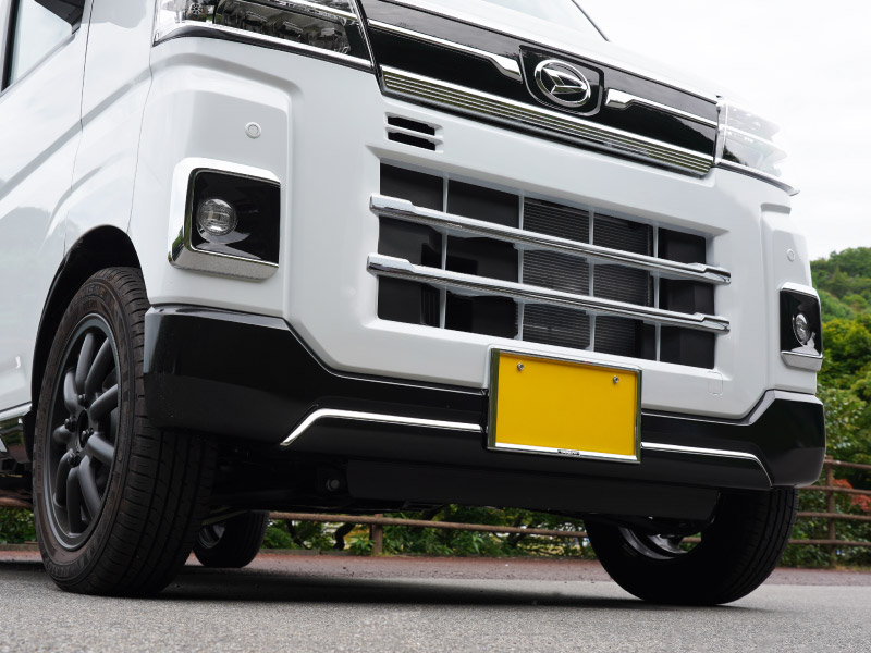 【セット割】アトレー ハイゼットカーゴ S700V S710V フロントグリル ＆ フロントモール ガーニッシュ 4P 鏡面仕上げ ｜ダイハツ DAIHATSU ATRAI S700V S710V S781V 専用 外装 カスタム パーツ フロント グリル ドレスアップ アクセサリー 社外品 オプション エアロ【予約販売/5月20日頃入荷予定】