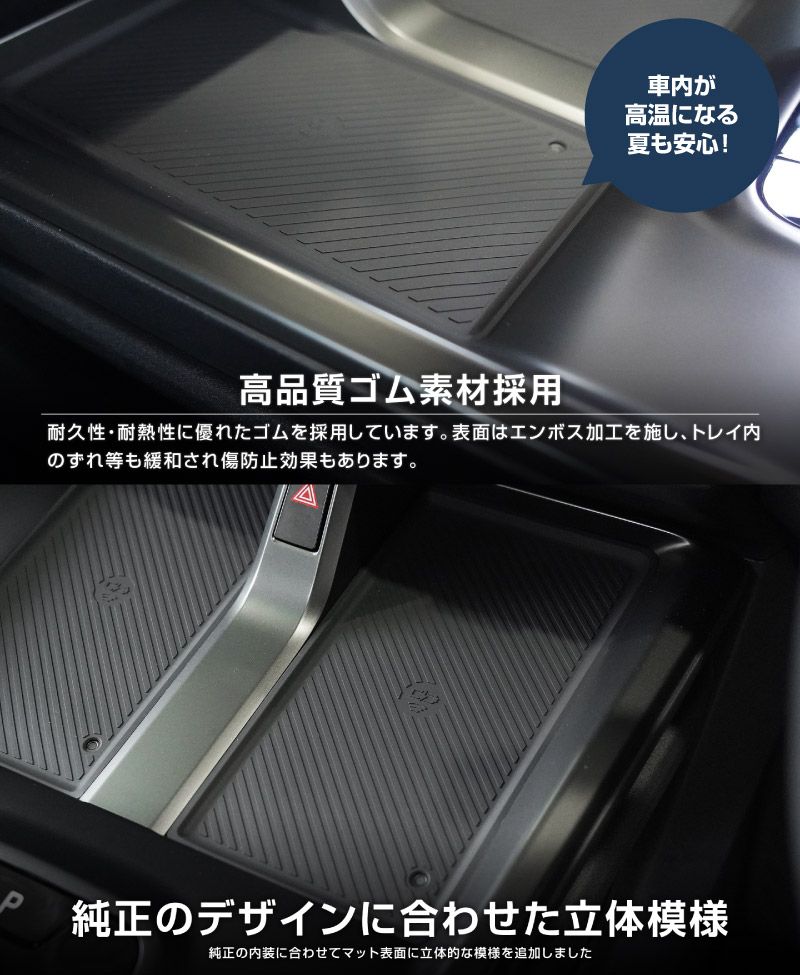 新型bZ4X 10系 ワイヤレス充電トレイ用マット ゴムタイプ 2P ブラック トヨタ bZ4Xツーリング スバル ソルテラ トレイルシーカー 共通｜TOYOTA bZ4X bZ4X Touring SUBARU SOLTERRA TRAILSEEKER 専用 パーツ アクセサリー 置くだけ ワイヤレス充電 防水 水洗い 社外【メール便対象/代引き・配達日時指定不可】【予約販売/9月10日頃入荷予定】