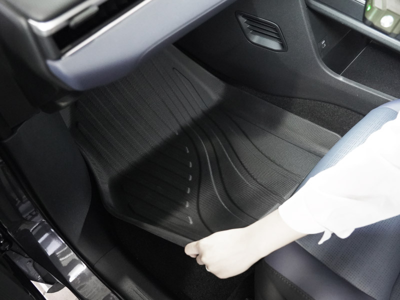 新型bZ4X 10系 フロアマット 3P ラバータイプ ブラック トヨタ bZ4Xツーリング スバル ソルテラ トレイルシーカー 共通｜TOYOTA bZ4X bZ4X Touring SUBARU SOLTERRA TRAILSEEKER 専用 保護 パーツ 防水 フロント リア セット アクセサリー 内装 社外 立体 3Dマット ウェザーマット オールウェザー レジャー 水洗い【予約販売/8月30日頃入荷予定】