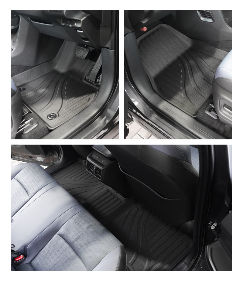 新型bZ4X 10系 フロアマット 3P ラバータイプ ブラック トヨタ bZ4Xツーリング スバル ソルテラ トレイルシーカー 共通｜TOYOTA bZ4X bZ4X Touring SUBARU SOLTERRA TRAILSEEKER 専用 保護 パーツ 防水 フロント リア セット アクセサリー 内装 社外 立体 3Dマット ウェザーマット オールウェザー レジャー 水洗い【予約販売/8月30日頃入荷予定】