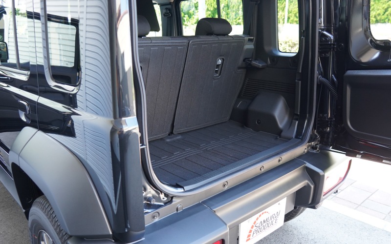 ジムニーノマド JC74W ラゲッジマット ラバータイプ 3P ブラック セカンドシート背面カバー ｜スズキ SUZUKI JIMNY JC74 NOMADE 専用 アクセサリー 内装 保護パーツ 社外 トランク ラゲージ 荷室 フロアマット 防水 保護 水洗い可能
