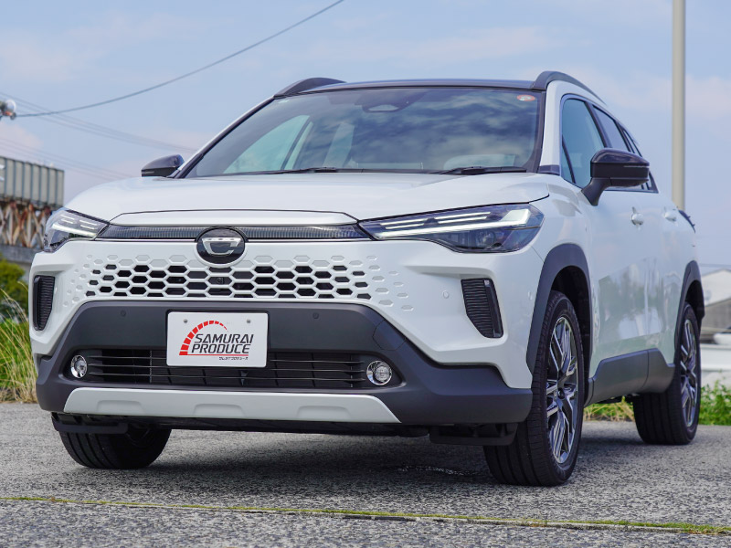 【アウトレット品】新型カローラクロス フロントフォグガーニッシュ 2P メッキ仕上げ 2025年マイナーチェンジ後専用 ｜トヨタ TOYOTA COROLLA CROSS 6AA-ZVG13 6AA-ZVG16 専用 フロント 外装 カスタム パーツ ドレスアップ アクセサリー オプション フロント バンパー フォグ メッキ カバー 外装 カー用品 社外