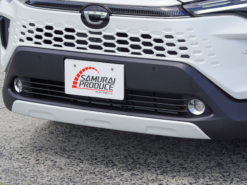 【アウトレット品】新型カローラクロス フロントフォグガーニッシュ 2P メッキ仕上げ 2025年マイナーチェンジ後専用 ｜トヨタ TOYOTA COROLLA CROSS 6AA-ZVG13 6AA-ZVG16 専用 フロント 外装 カスタム パーツ ドレスアップ アクセサリー オプション フロント バンパー フォグ メッキ カバー 外装 カー用品 社外