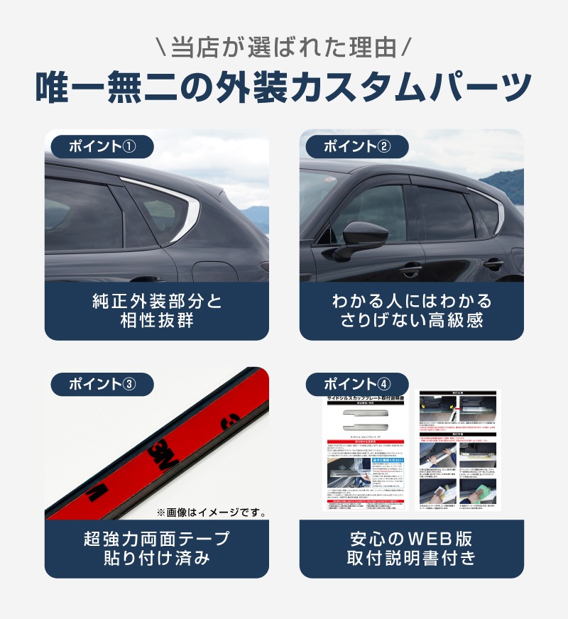 【新車外し】cx60 サイドシグネチャーガーニッシュ 2個セット 楽天市場】マツダ純正部品 CX-60 ガーニッシュ 左右セット