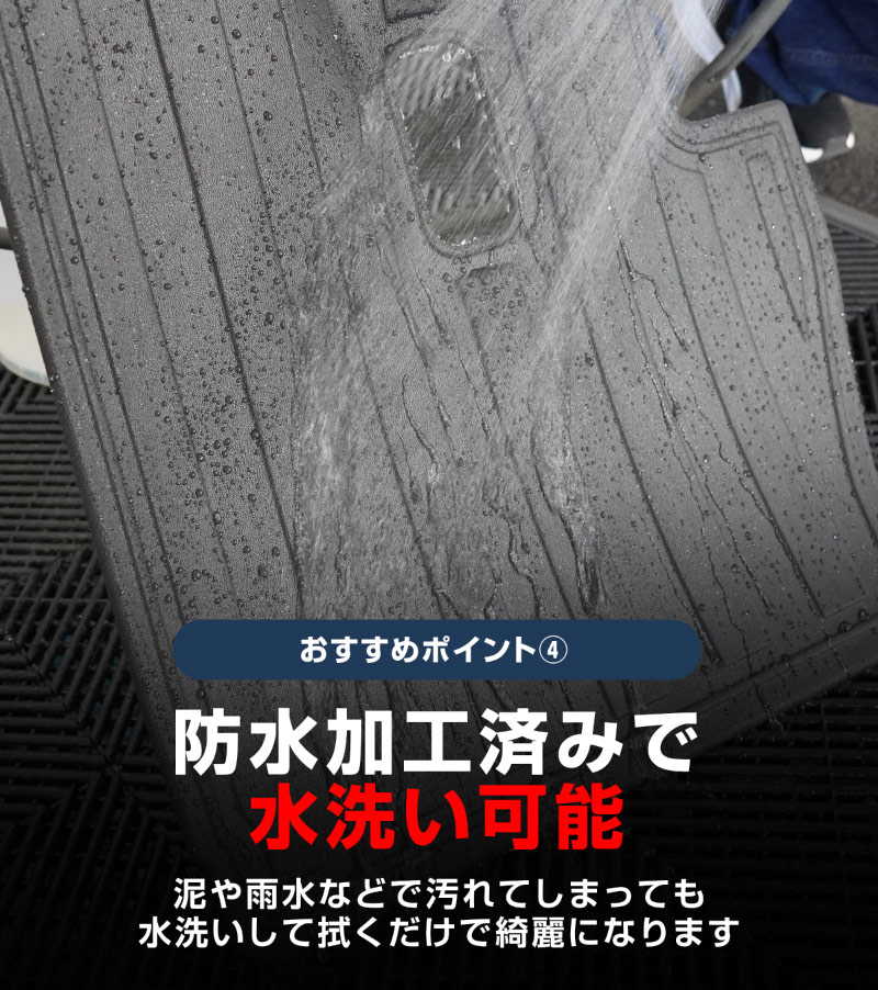【セット割】ジムニーノマド JC74W AT車専用 フロアマット ＆ ラゲッジマット ラバータイプ 6P ラバータイプ ブラック｜スズキ SUZUKI JIMNY JC74 NOMADE 専用  防水 フロント リア セット アクセサリー 保護 パーツ 内装 インテリア 傷防止 社外 ウェザーマット オールウェザー スノー レジャー 水洗い
