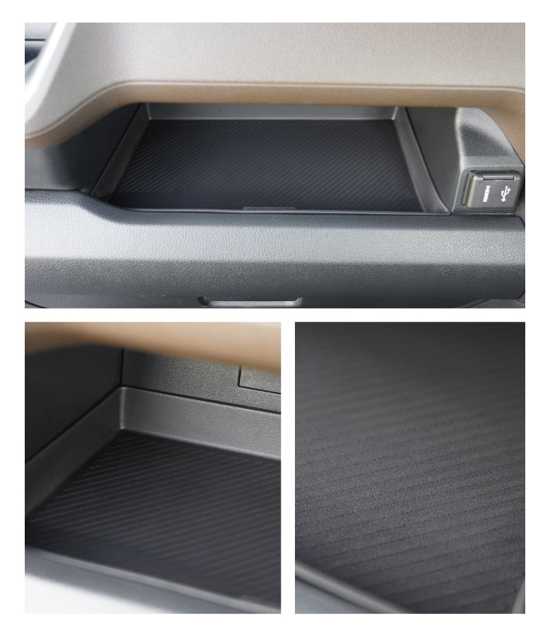 新型ムーヴ ステラ LA850S LA860S 助手席大型インパネ収納トレイ 1P ブラック 防水素材｜ダイハツ DAIHATSU MOVE スバル SUBARU STELLA 専用 保護 収納 便利グッズ パーツ アクセサリー オプション インテリア 内装 ゴム お手入れ簡単 スマホ 小物 オープントレイ 社外
