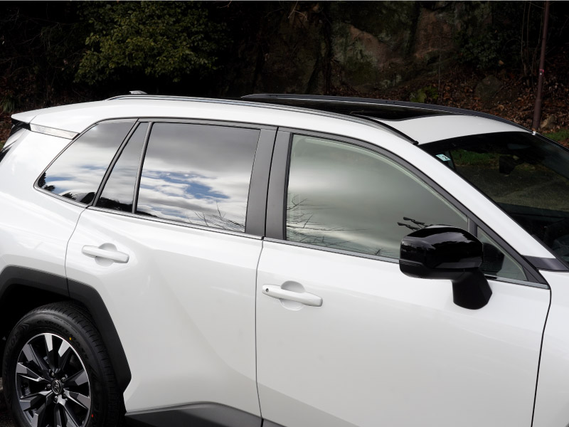 新型RAV4 60系 ウィンドウトリムガーニッシュ 6P ブラック鏡面仕上げ｜トヨタ TOYOTA ラブフォー AXAN64 専用 プラグインハイブリッド PHEV 対応 カスタム パーツ ドレスアップ アクセサリー オプション 窓枠 サイド ドア 外装 保護 社外 【予約販売/5月20日頃入荷予定】