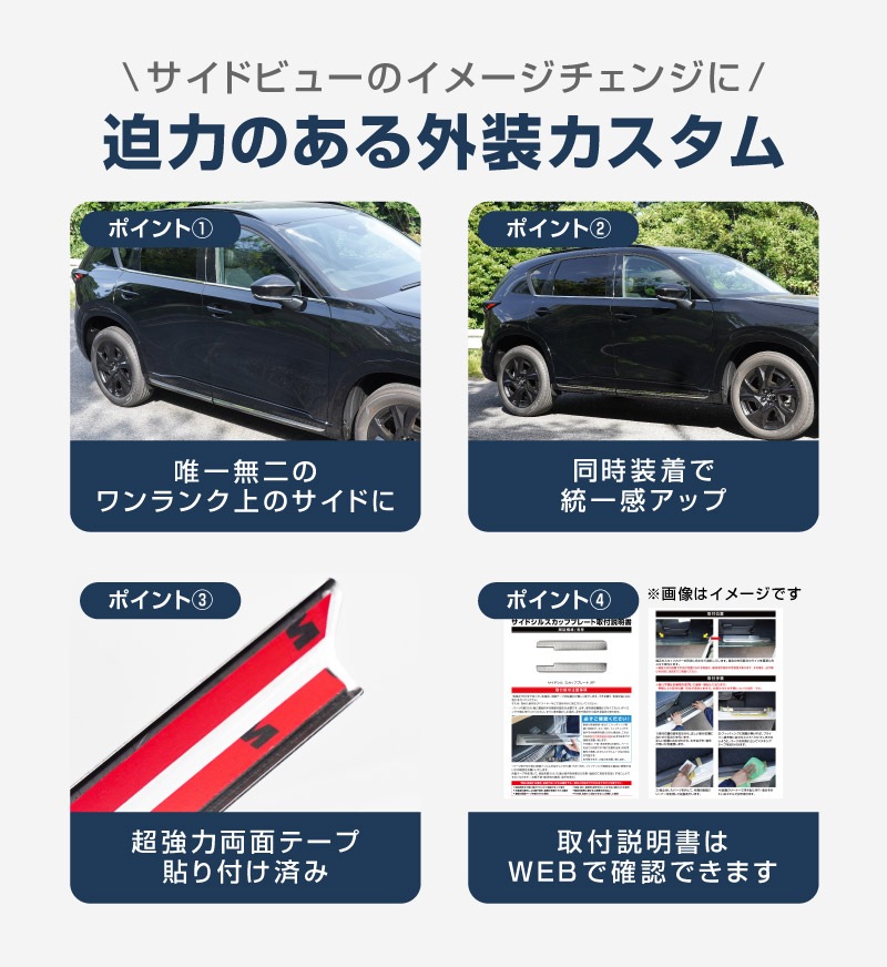 【セット割】新型CX-5 KM系 ウィンドウトリムガーニッシュ ＆ サイドガーニッシュ 10P 鏡面仕上げ 2026年 フルモデルチェンジ専用 ｜MAZDA CX5 2026FMC KMYSDP 専用 カスタム パーツ 水切りモール ウインドウ 窓 サイドスポイラー サイドドア ドレスアップ アクセサリー エアロ 外装 社外【予約販売/10月30日頃入荷予定】