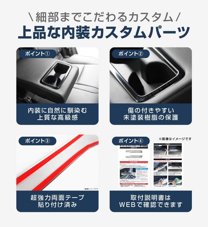 新型クラウンスポーツ リアドリンクホルダーパネル 1P 選べる2色