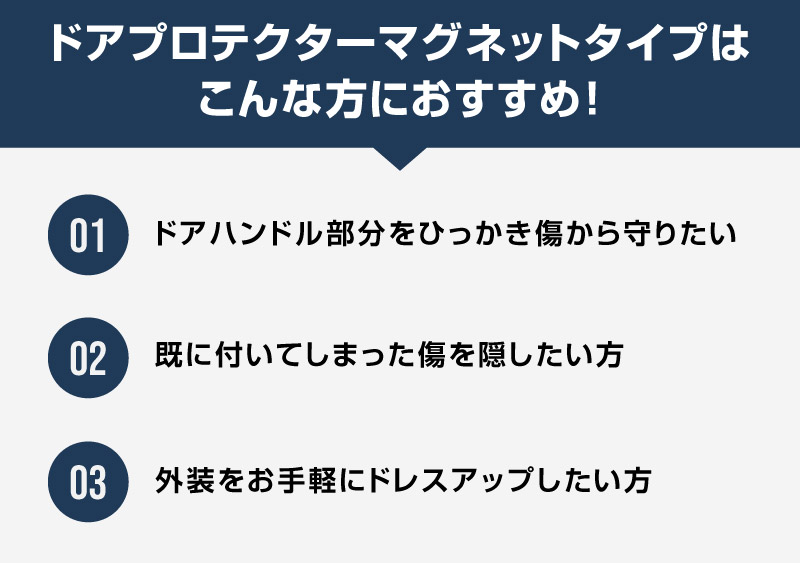 エブリイワゴン マグネット装着タイプ ドアハンドルプロテクター 2P カーボン柄 選べる2カラー ブラック ホワイト｜スズキ SUZUKI EVERY WAGON DA17W 専用 引っかき傷防止 傷隠し 保護 ドレスアップ アクセサリー 社外品【メール便対象/代引き・配達日時指定不可】