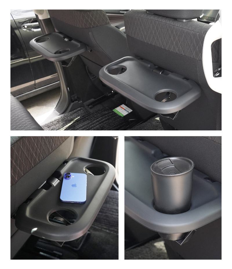 【アウトレット品】新型ソリオ ソリオバンディット ハスラー デリカD:2 デリカD:2カスタム パーソナルテーブルマット 2P ブラック｜スズキ SUZUKI SOLIO BANDIT MAD7S 5AA-MA37S 5BA-MA27S MA27S MA37S HUSTLER MR52S MR92S 三菱 MITSUBISHI DELICA D2 CUSTOM 専用 保護 パーツ 防水 ゴム素材 収納 オープントレイ トレイマット アクセサリー 社外 