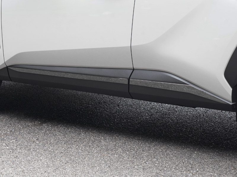 新型RAV4 60系 サイドガーニッシュ 4P ブラック鏡面仕上げ｜トヨタ TOYOTA ラブフォー AXAN64 専用 プラグインハイブリッド PHEV 対応 カスタム パーツ アクセサリー サイドリップ サイドサイドスカート スポイラー 社外【予約販売/5月30日頃入荷予定】