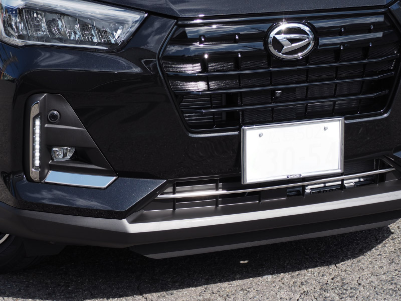 【セット割】ロッキー レックス フロントフォグ ＆ ロアグリル ガーニッシュ 鏡面仕上げ 外装 専用 パーツセット ｜ダイハツ DAIHATSU ROCKY スバル SUBARU REX フロント カスタム 専用 パーツ ドレスアップ アクセサリー 社外品 オプション エアロ