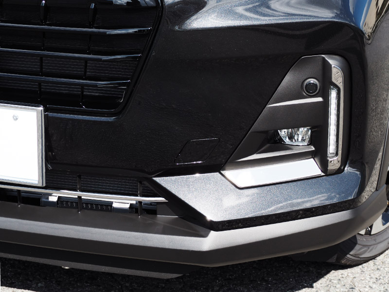 【セット割】ロッキー レックス フロントフォグ ＆ ロアグリル ガーニッシュ 鏡面仕上げ 外装 専用 パーツセット ｜ダイハツ DAIHATSU ROCKY スバル SUBARU REX フロント カスタム 専用 パーツ ドレスアップ アクセサリー 社外品 オプション エアロ