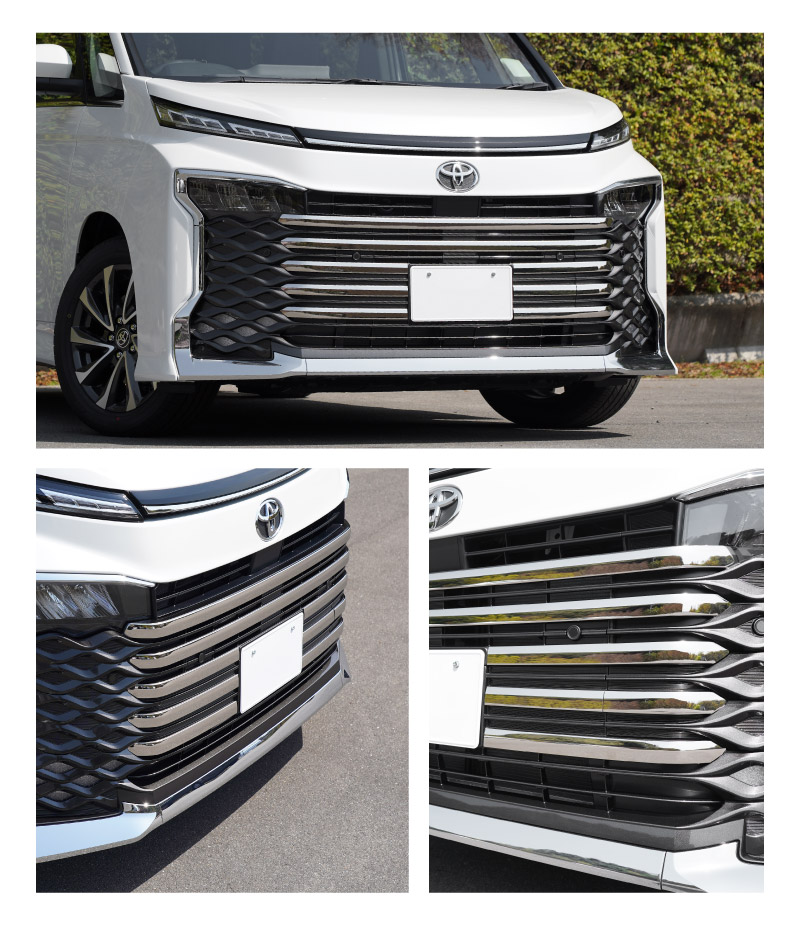 新型ヴォクシー 90系 フロントグリルガーニッシュ 9P 鏡面仕上げ 2026